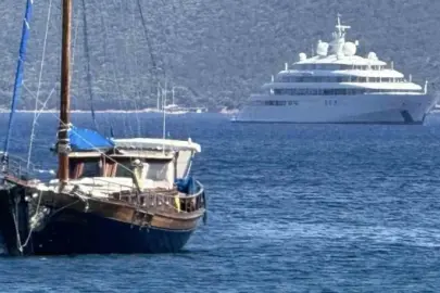 Dünyada 38'inci sırada: Dev süper yat Muğla açıklarına demirledi